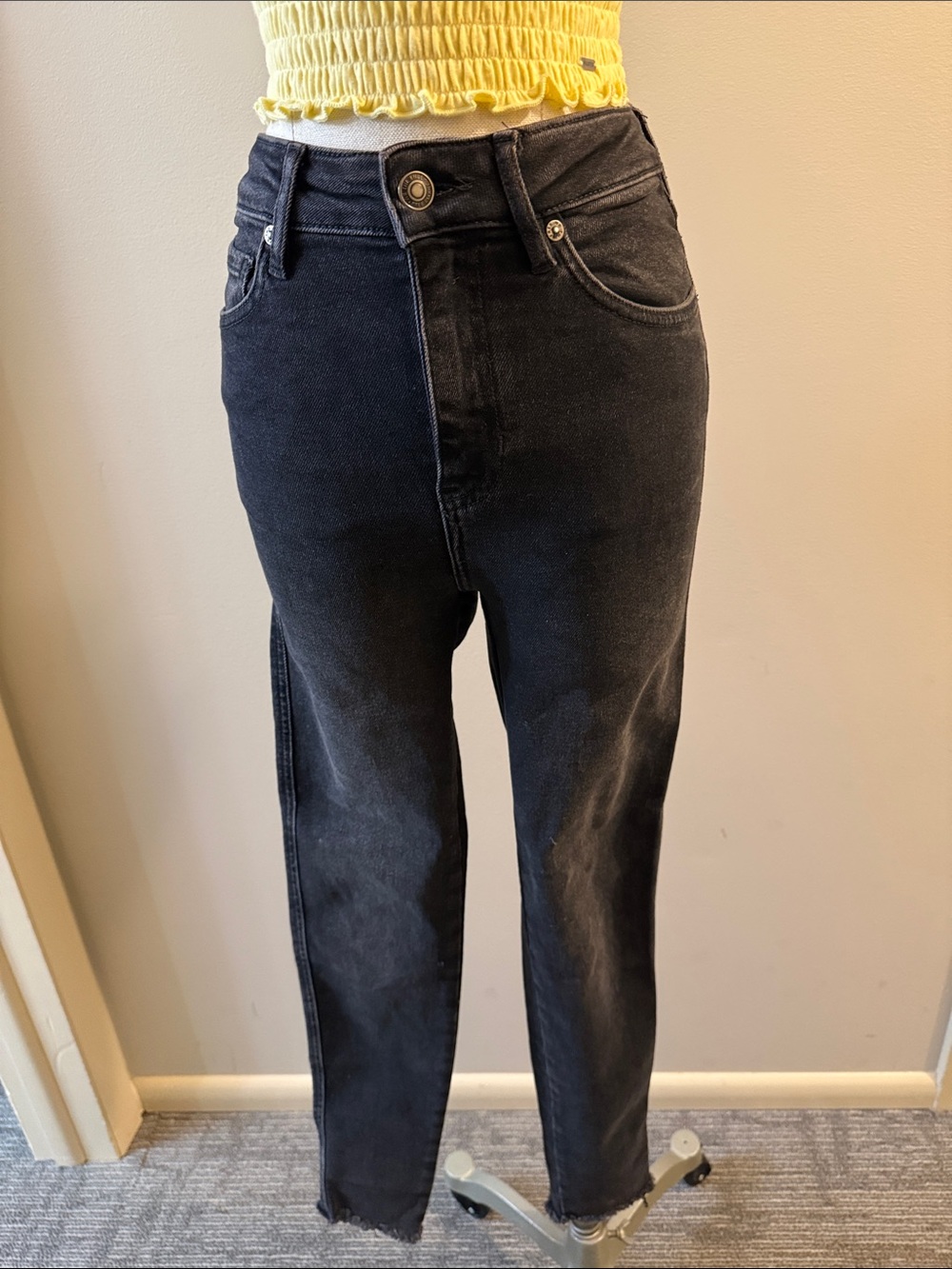 We The Free High-Rise Black Straight-Leg Jeans